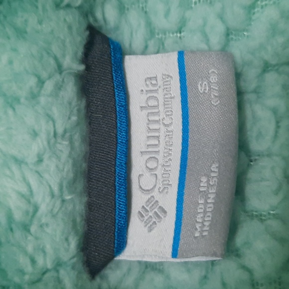 Turquoise Columbia Fleece Jacket - Girls size 7-8 - Picture 7 of 8